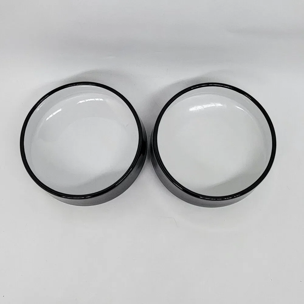 DANSK Kobenstyle Black  Soup Cereal All Purpose Bowls 5 1/2